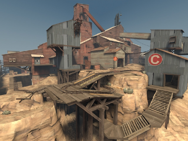 In-game screenshot of the map Upward